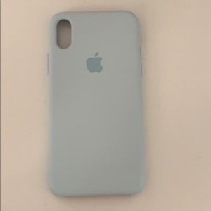 iPhone X Apple light blue silicone case
